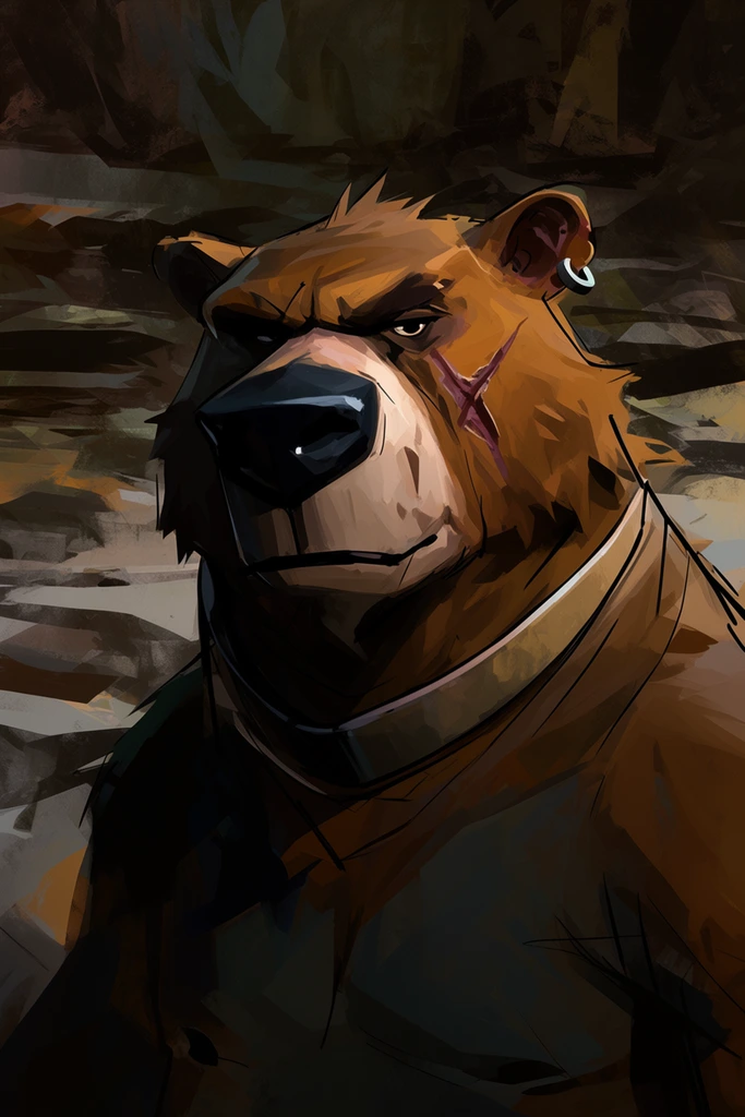Textured Dramatic Realism style AI image example 3