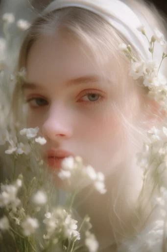 Ethereal Minimalist Portraiture style reference image — neutral color palette