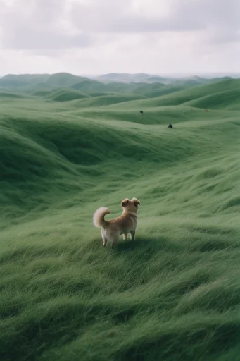 Surreal Verdant Minimalism style reference image — muted earthy greens