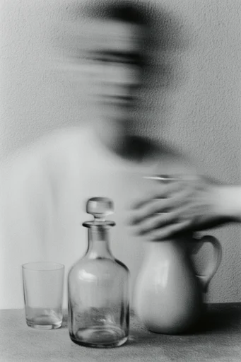 Spectral Motion Noir style reference image — long exposure portrait
