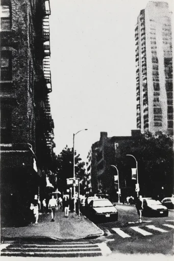 Gritty Xerox Punk style reference image — high contrast black and white