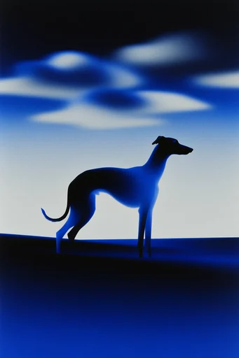 Nocturnal Cobalt Surrealism style reference image — volumetric indigo haze