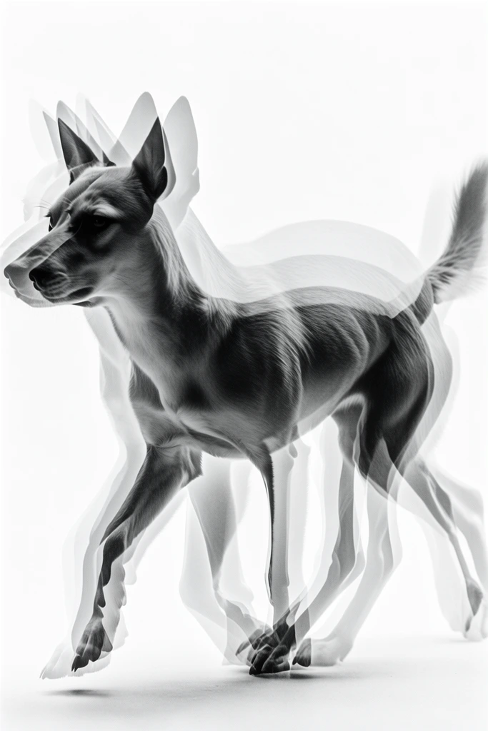 Monochrome Spectral Surrealism style AI image example 3