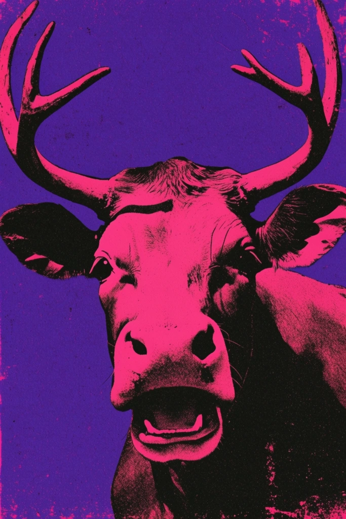 Gritty Punk Zine style AI image example 3