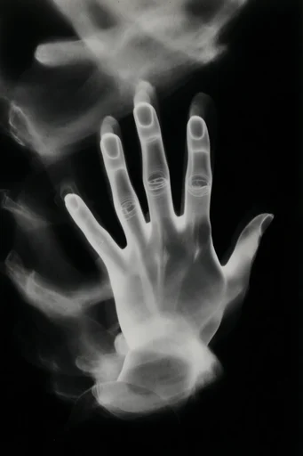 Experimental Analog Noir style reference image — vintage photogram