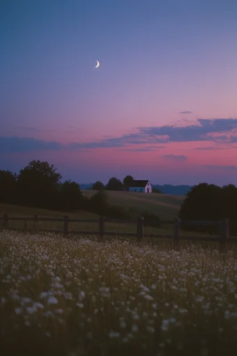 Ethereal Twilight Melancholy style reference image — long exposure motion blur