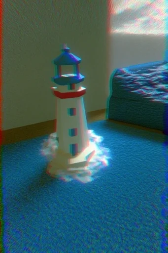 Surreal Liminal Glitchcore style reference image — VHS glitch effect