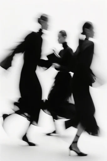Spectral Kinetic Noir style reference image — high-contrast silhouette