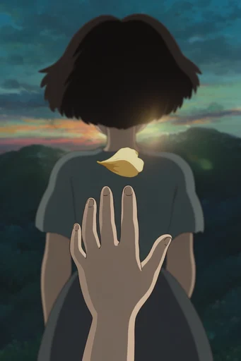 Nostalgic Cinematic Anime style reference image — dramatic sky palettes