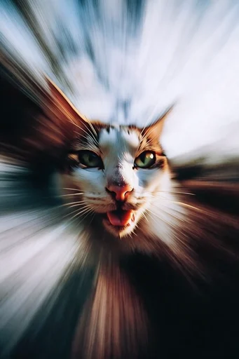 Dynamic Radial Velocity style reference image — sharp central focal point