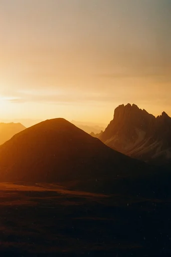 Luminous Amber Silhouette style reference image — amber backlighting