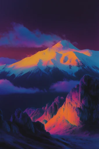 Hyper-Chromatic Surreal Glamour style reference image — cinematic analogue grain