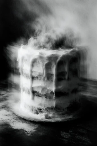 Ethereal Motion Noir style reference image — dreamlike charcoal texture