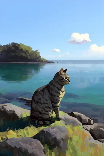 Vibrant Painterly Landscapes style reference image — atmospheric perspective