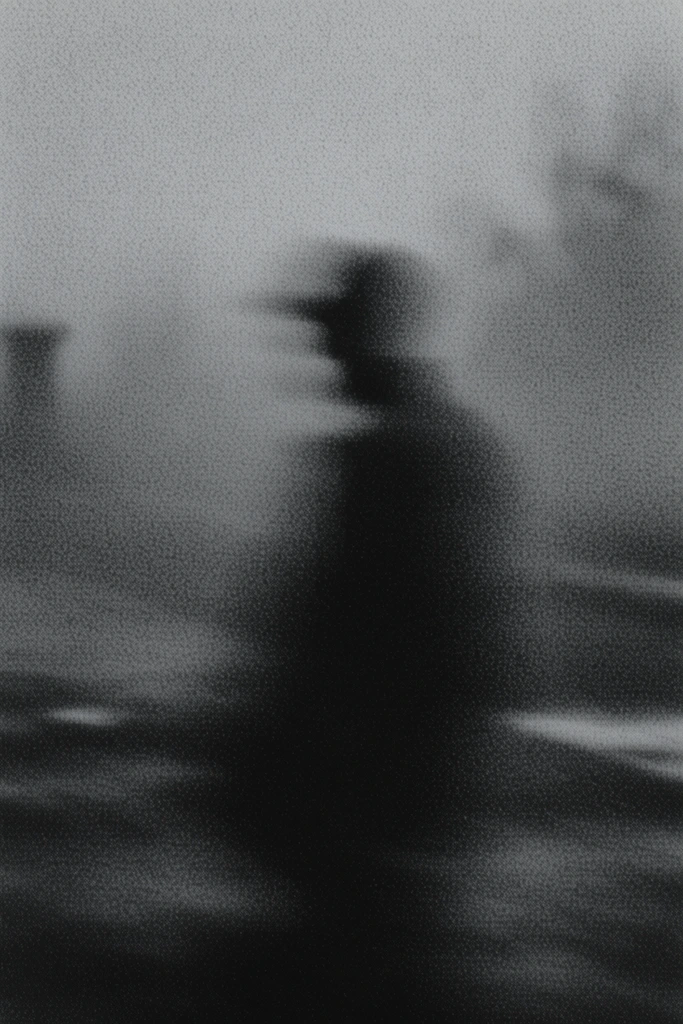Ethereal Monochrome Noir style AI image example 2
