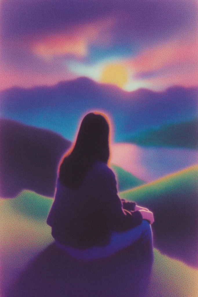 Surreal Analog Neon style AI image example 1