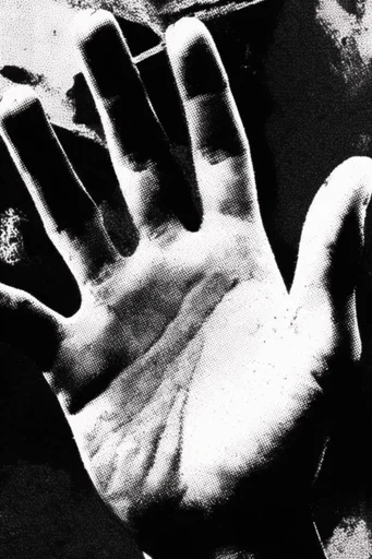 Acid Grime Halftone style reference image — distressed photocopy texture