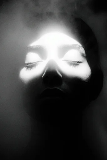 Luminous Noir Abstraction style reference image — visceral organic texture