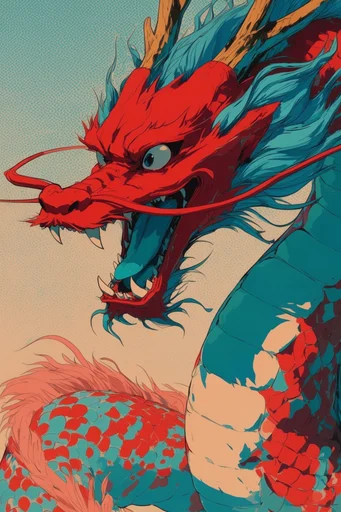 Retro Graphic Cel-Shaded style reference image — dynamic composition