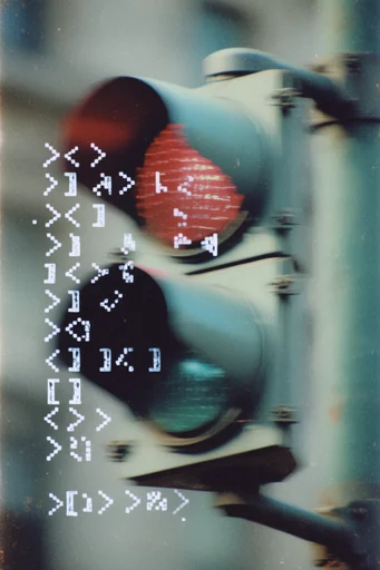 Glitch Analog Nostalgia style reference image — digital glitch art
