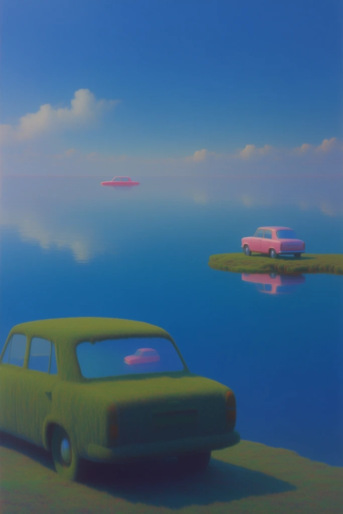 Surreal Liminal Pastoral style AI image example 2