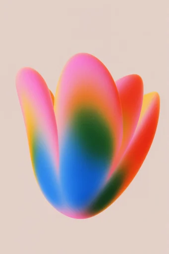 Chromatic Grain Minimalism style reference image — thermal color palette