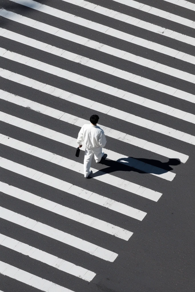 Orthogonal Urban Minimalism style AI image example 1