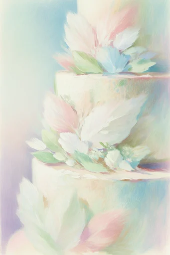 Ethereal Pastel Impressionism style reference image — stippled and impasto techniques