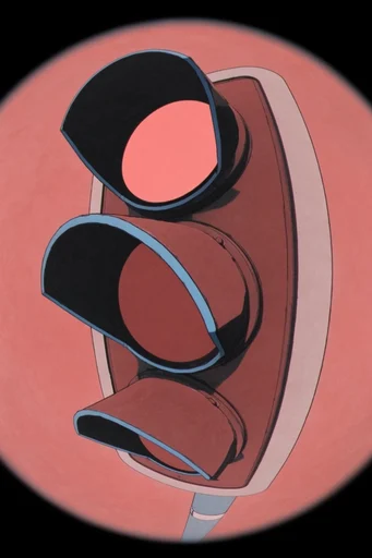 Distorted Analog Fisheye style reference image — extreme wide-angle distortion