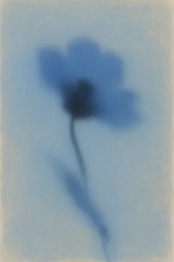 Ethereal Indigo Minimalism style reference image — abstract color field