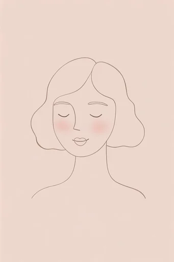 Soft Minimalist Organic style reference image — flat graphic design