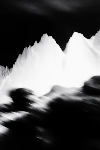 Spectral Motion Noir style reference image — high-contrast black and white