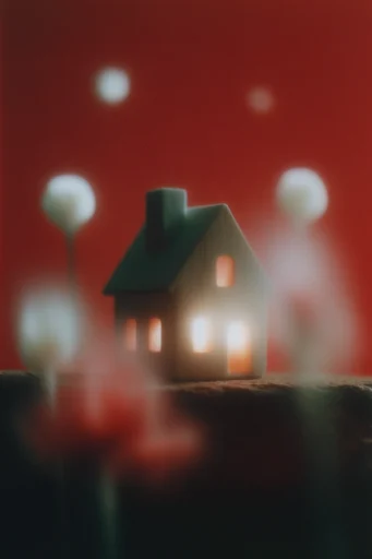 Crimson Cinematic Surrealism style reference image — high contrast lighting