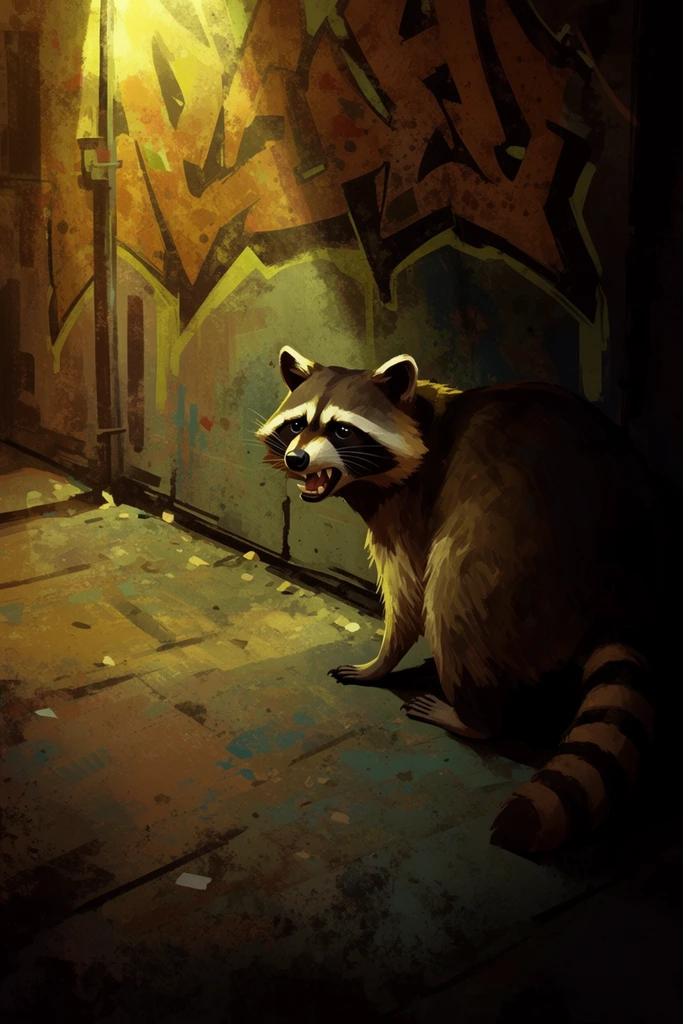 Vibrant Urban Painterly style AI image example 3