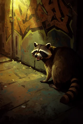 Vibrant Urban Painterly style reference image — high-contrast dramatic lighting