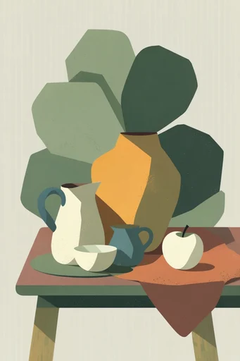Whimsical Earthy Storytelling style reference image — earthy color palette