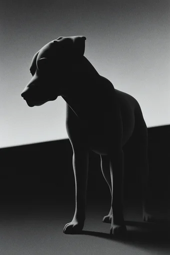 Stark Monochromatic Surrealism style reference image — atmospheric void