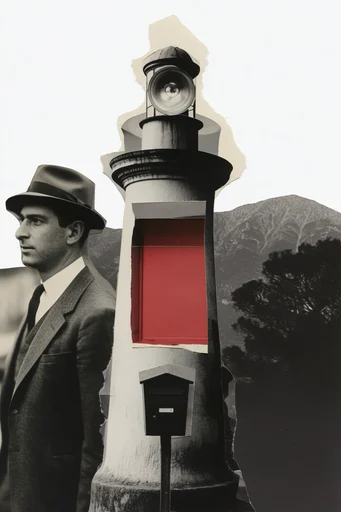Surrealist Retro Collage style reference image — retro editorial