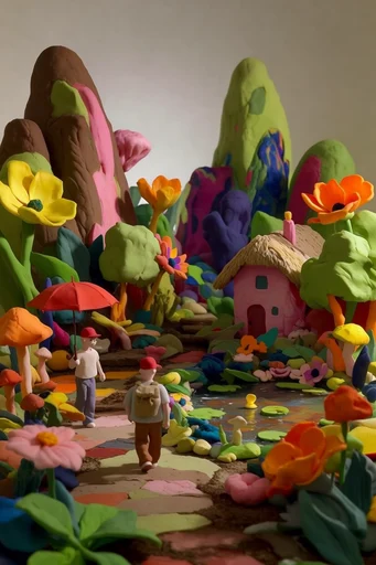 Vivid Surrealist Maximalism style reference image — vivid color palette
