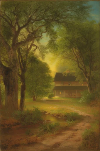 Romantic Pastoral Impressionism style reference image — thick impasto brushstrokes