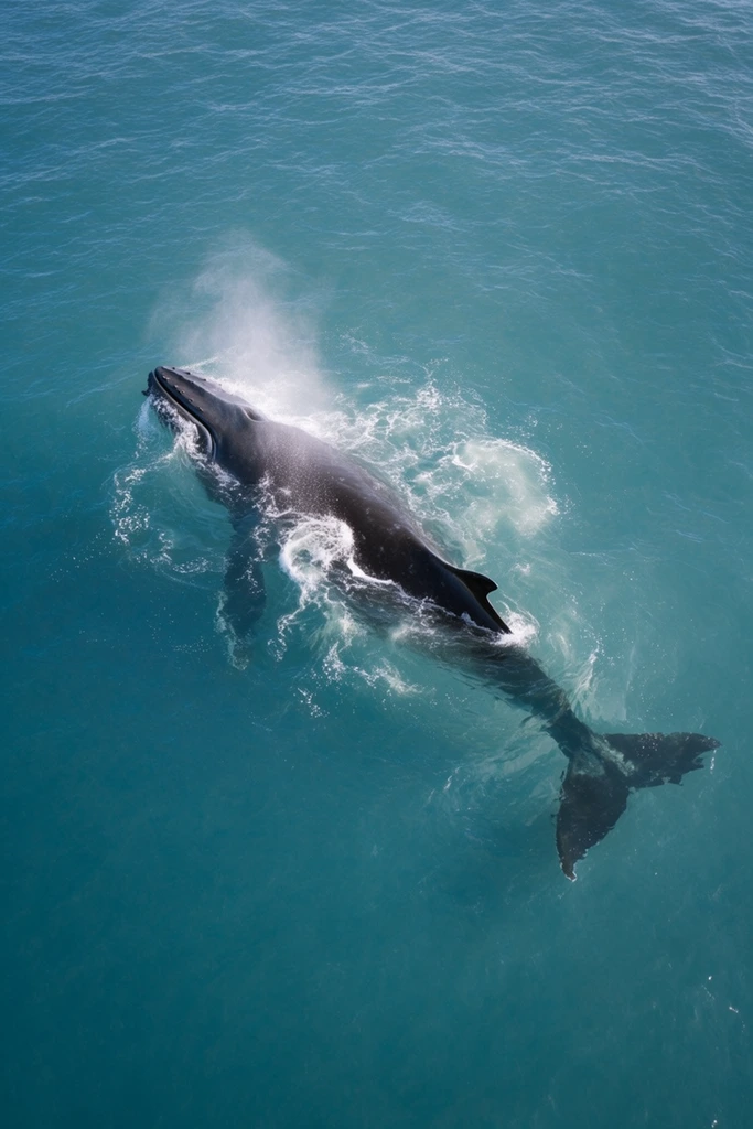 Aerial Aquatic Minimalism style AI image example 2
