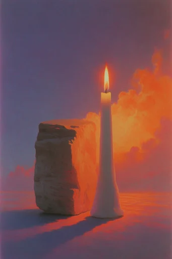 Cinematic Twilight Surrealism style reference image — analog film grain