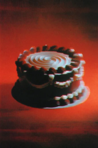 Nocturnal Crimson Grain style reference image — vintage experimental texture