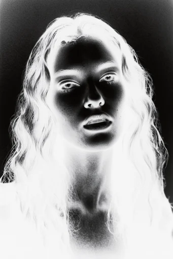Ethereal Nocturnal Luminescence style reference image — stark black background