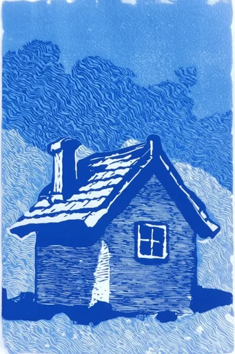 Cobalt Graphic Op-Print style reference image — topographic line patterns