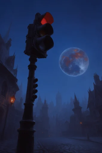 Ethereal Gothic Nocturne style reference image — chiaroscuro lighting