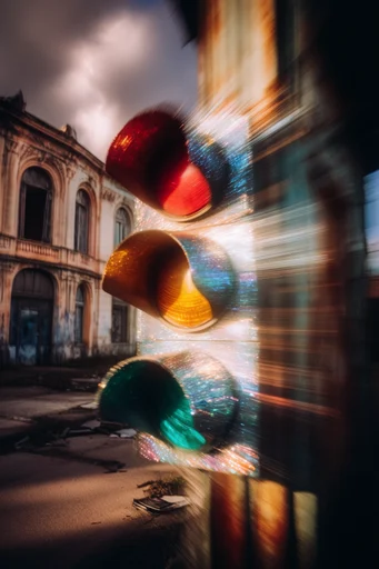 Luminous Kinetic Dreamwave style reference image — prismatic light leaks