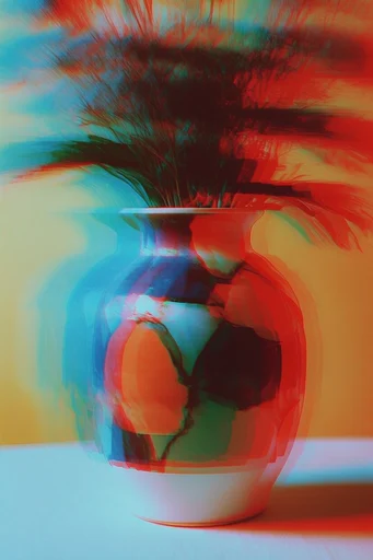 Surreal Chromatic Glitch style reference image — chromatic aberration