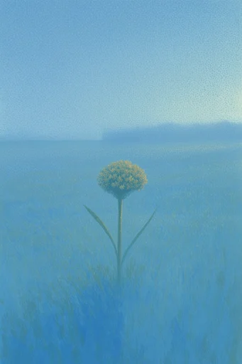 Melancholic Nocturnal Minimalism style reference image — deep indigo and azure tones