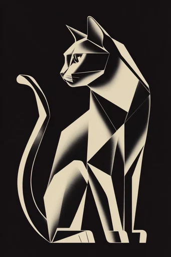 Monochrome Avant-Garde Noir style reference image — mid-century graphic design